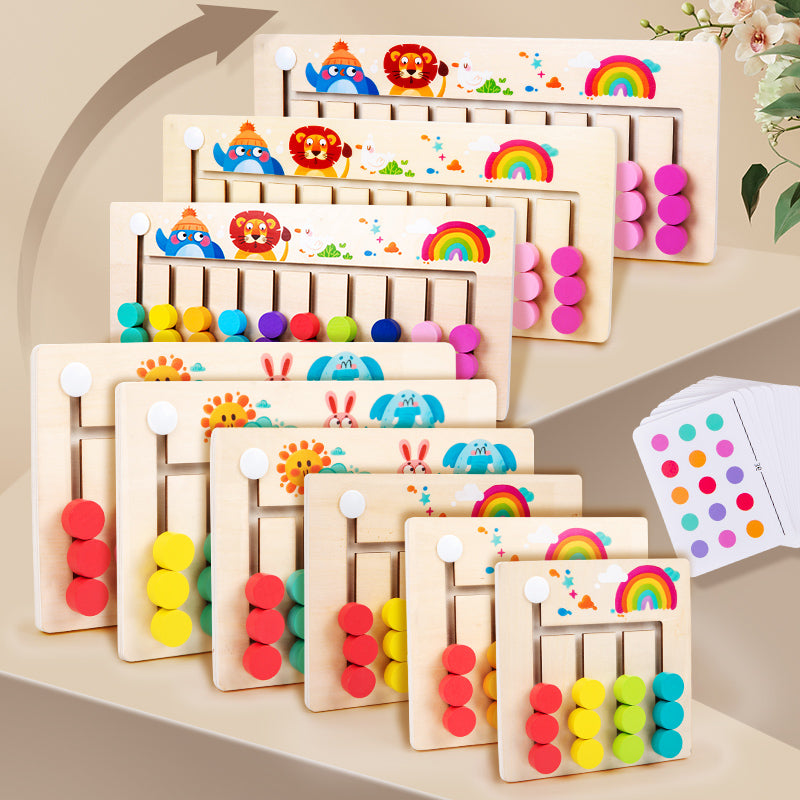 LogicColor™- Jeu de Logique en Bois