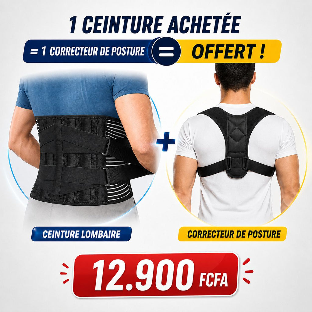 Ceinture Lombaire ™- Fini les Mal de Dos