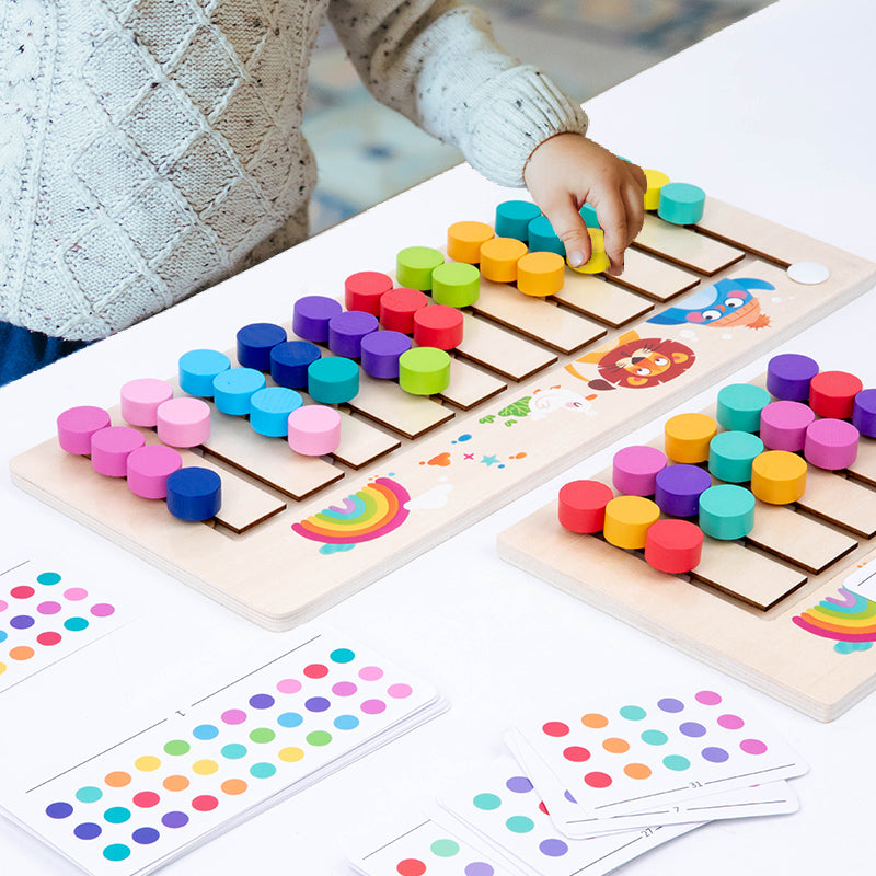 LogicColor™- Jeu de Logique en Bois