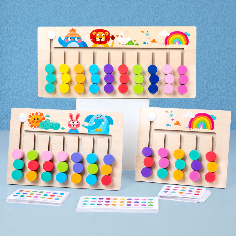 LogicColor™- Jeu de Logique en Bois