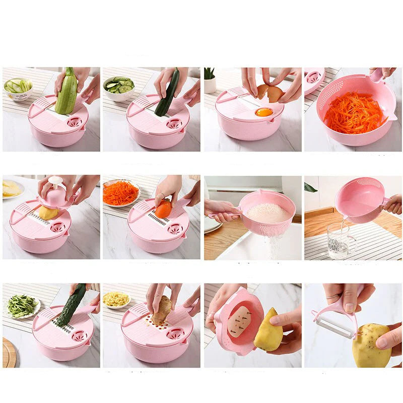 Coupe-Légumes Multifonctionnelles Pro 12 en 1
