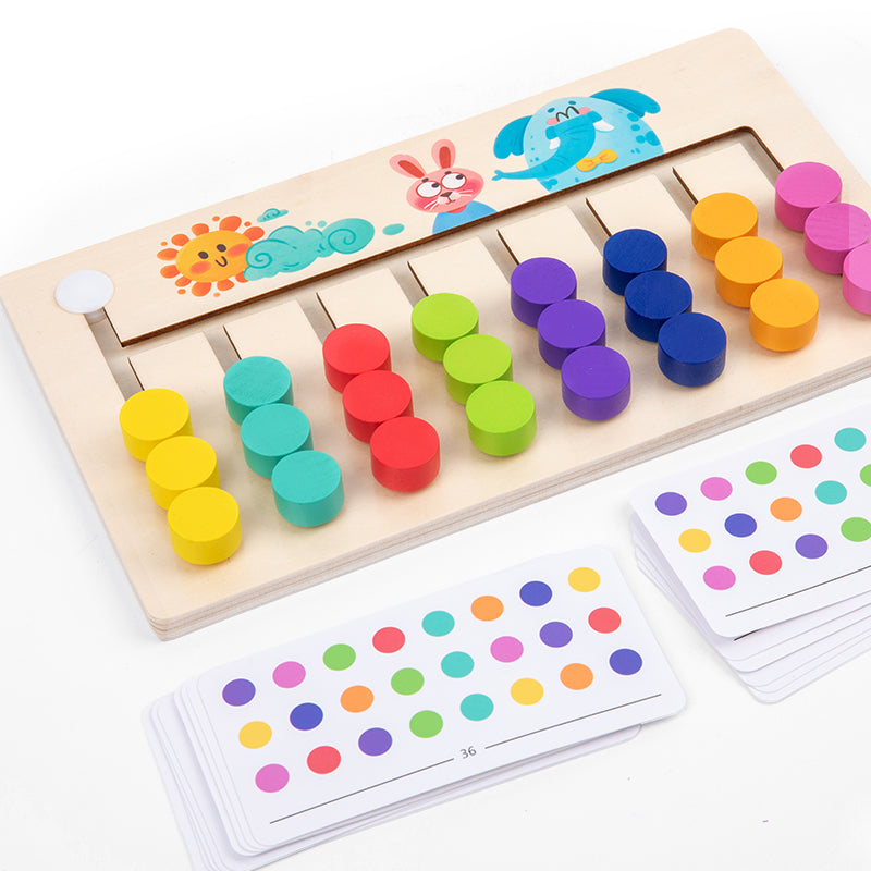 LogicColor™- Jeu de Logique en Bois
