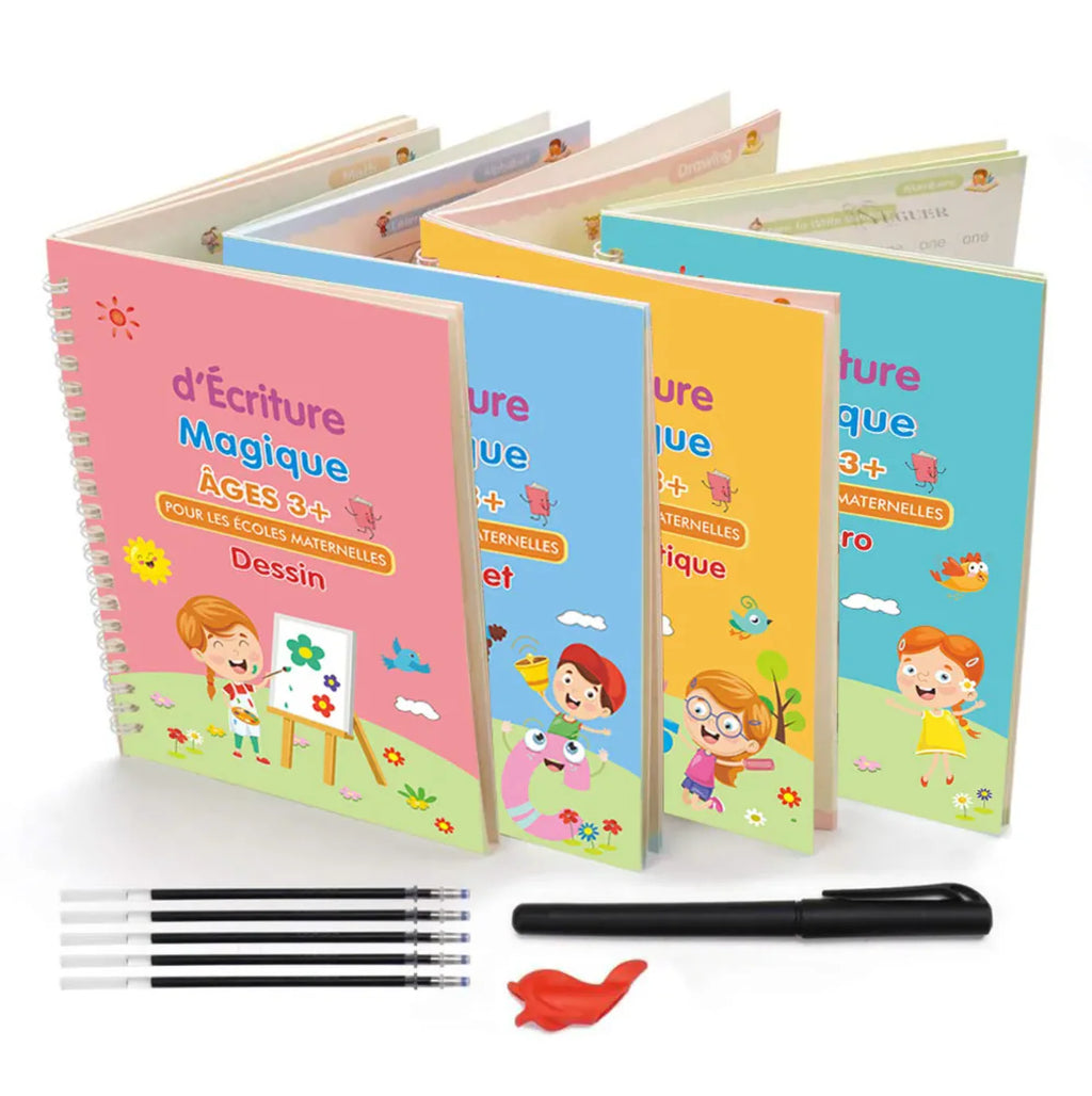 4 Cahiers Magiques - Apprendre en S’amusant !