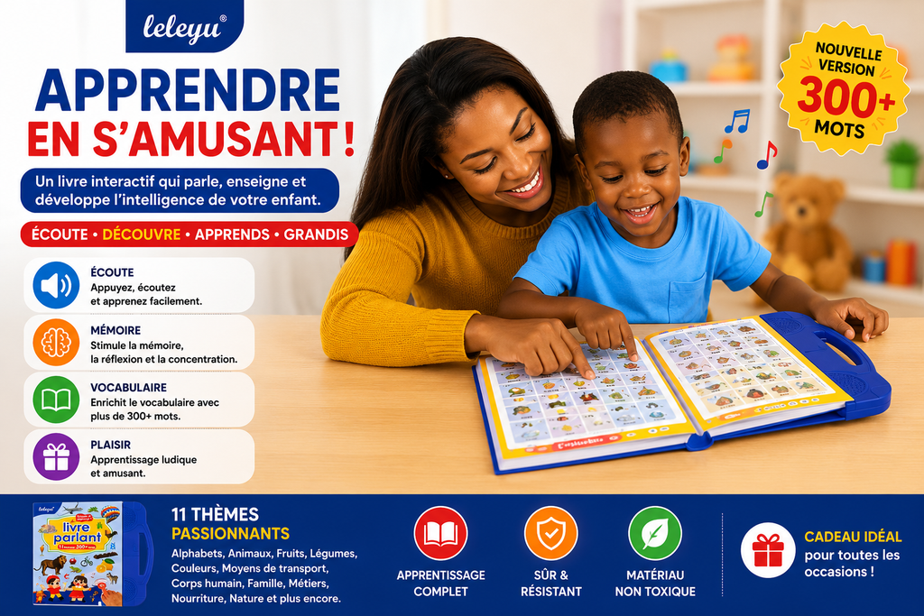 Mon Livre Interactif Bilingue (Français / Anglais) – Dès 3 Ans 300 mots