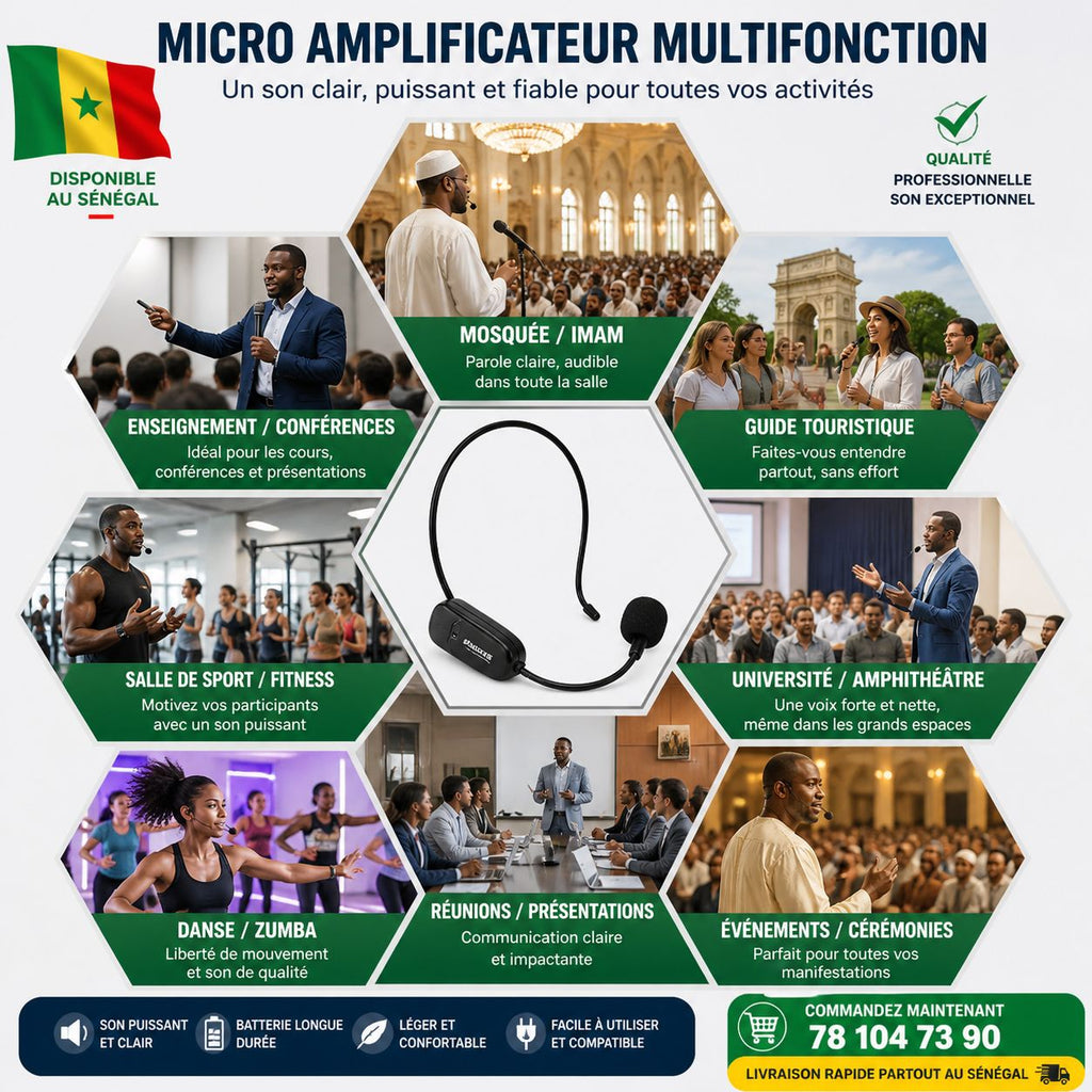 Micro Amplificateur de Voix Sans Fil™