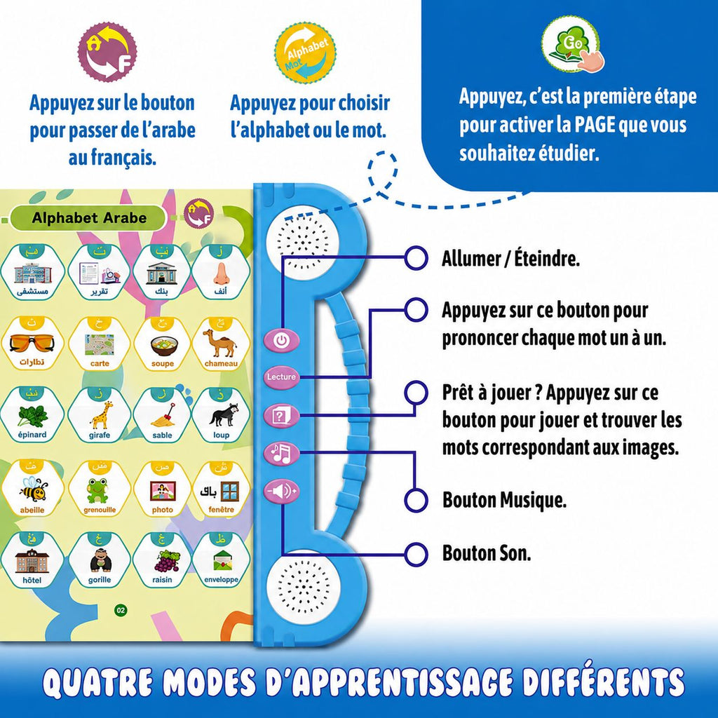 Livre Électronique Interactif Français-Arabe™