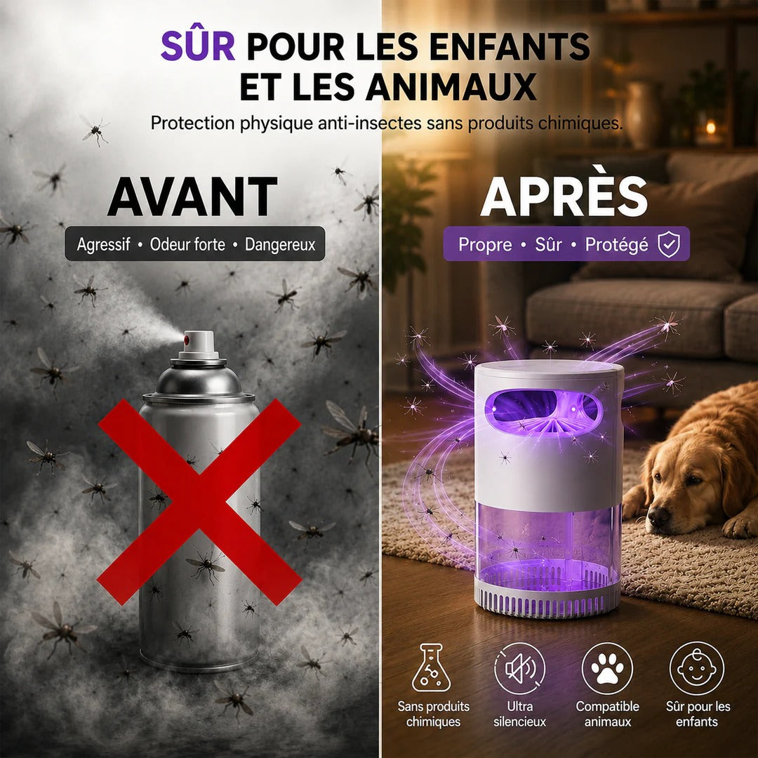StopMoustique™ LED – Dites Adieu aux Moustiques Sans Insecticide